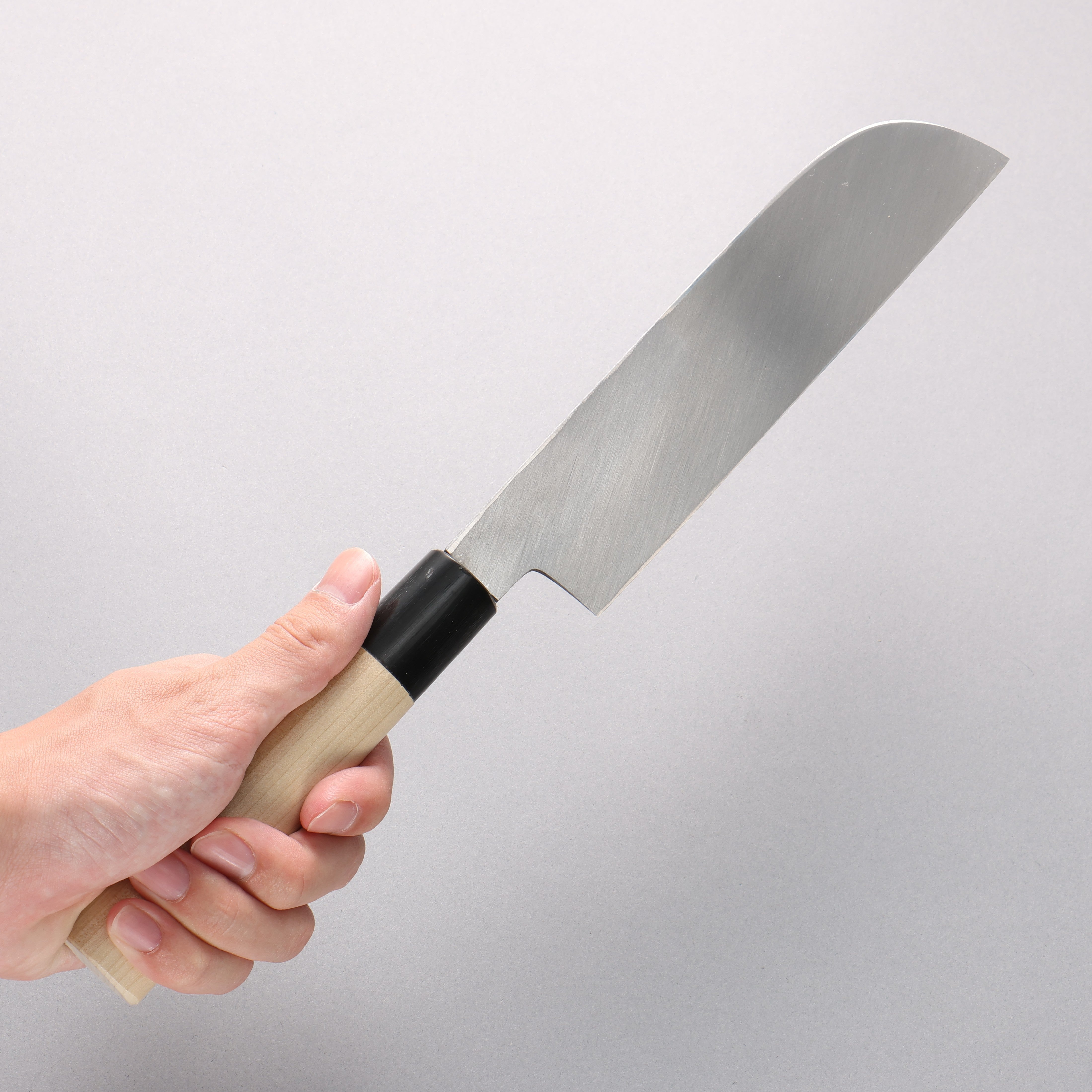 堺 孝行 【左撇子用】 霞研 白鋼 鎌形薄刃 - 清助刃物