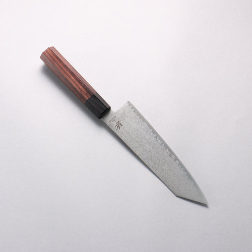 清助 VG10 8層大馬士革紋 切付三德刀 180mm 紫檀木（口輪：黑合成木） 握把 - 清助刃物