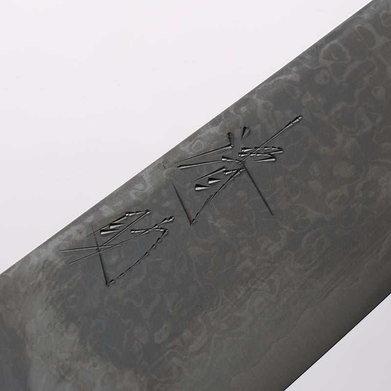 清助 VG10 8層大馬士革紋 切付三德刀 180mm 紫檀木（口輪：黑合成木） 握把 - 清助刃物