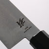 清助 VG10 8層大馬士革紋 切付三德刀 180mm 紫檀木（口輪：黑合成木） 握把 - 清助刃物