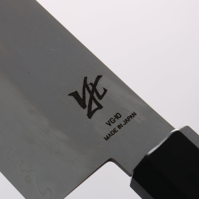 清助 VG10 切付三德刀 180mm 紫檀木（口輪：黑合成木） 握把 - 清助刃物