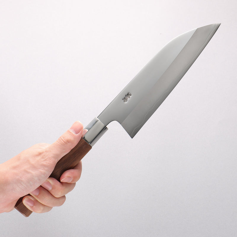 黑鳥 銀三鋼 打磨處理 舟行 180mm 核桃木 握把 - 清助刃物