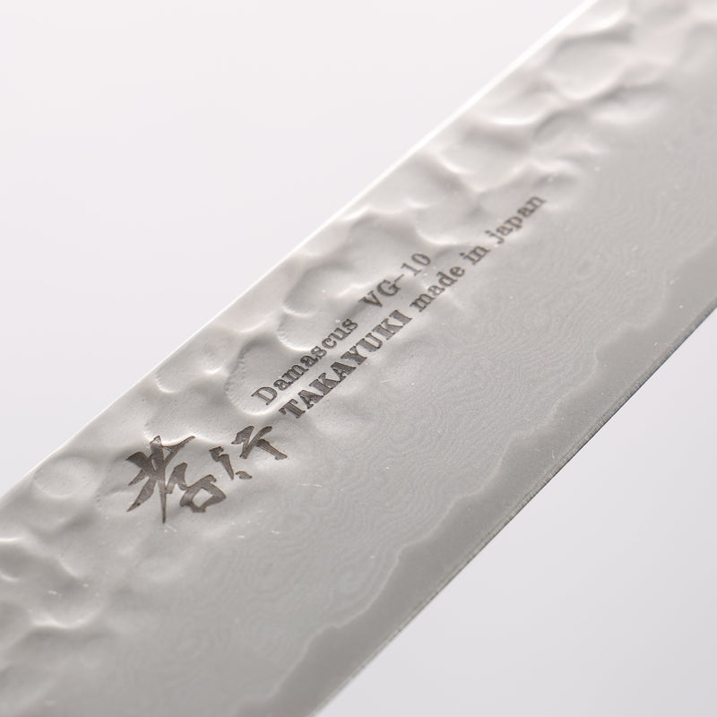 堺 孝行 琳凰 VG10 33層 大馬士革紋 多用途小刀 日本刀 180mm 紅漆塗 握把 - 清助刃物