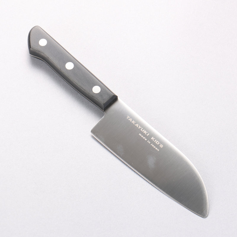 堺 孝行 鉬鋼（MOL） 兒童用刀 120mm - 黑色柄 - 清助刃物