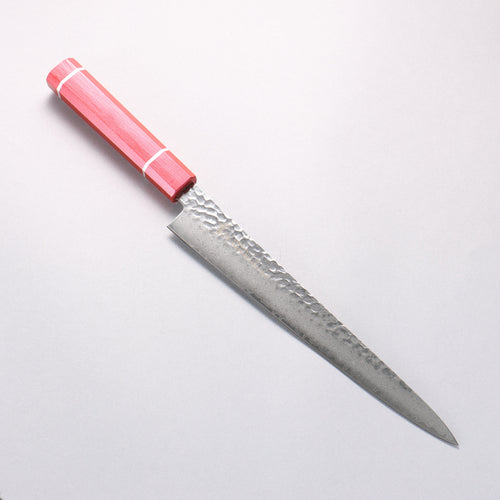 堺 孝行 VG10 33層大馬士革紋 筋引 240mm 櫟木漆塗（皇赤） 握把 - 清助刃物