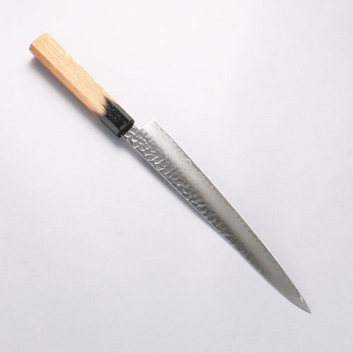 堺 孝行 VG10 33層大馬士革紋 筋引 240mm 櫟木漆塗（黑伸）握把 - 清助刃物