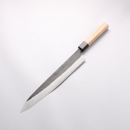 山本 直 白鋼二號 黑打 筋引 270mm 核桃木 握把 - 清助刃物