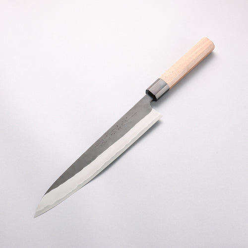 山本 直 白鋼二號 黑打 筋引 240mm 核桃木 握把 - 清助刃物