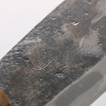 堺 孝行 碳素鋼 黑打 柴刀 （無石突） 天然木 握把 150mm - 清助刃物