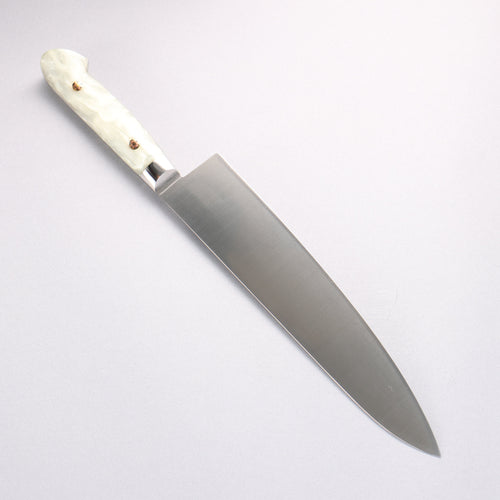 堺 孝行 大廚系列 SP 瑞典鋼 牛刀鮭魚刀型 240mm SP Type III (珍珠) 握把 - 清助刃物