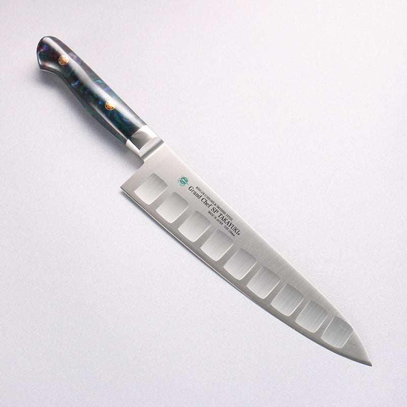 堺 孝行 大廚系列 SP 瑞典鋼 牛刀鮭魚刀型 210mm SP Type III (銀河) 握把 - 清助刃物