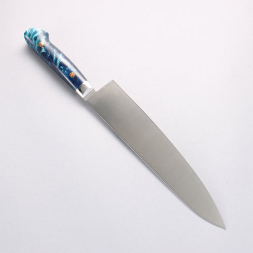 堺 孝行 大廚系列 SP 瑞典鋼 牛刀鮭魚刀型 240mm SP Type III (海洋) 握把 - 清助刃物