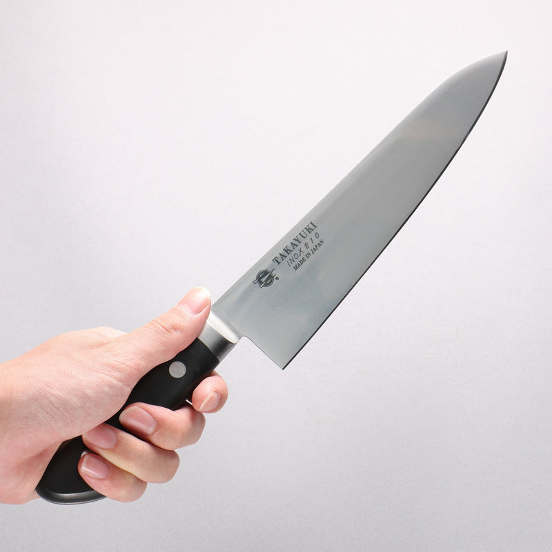 堺 孝行 INOX 鉬鋼 牛刀 210mm 聚甲醛樹脂（一種熱塑性塑料）握把 - 清助刃物