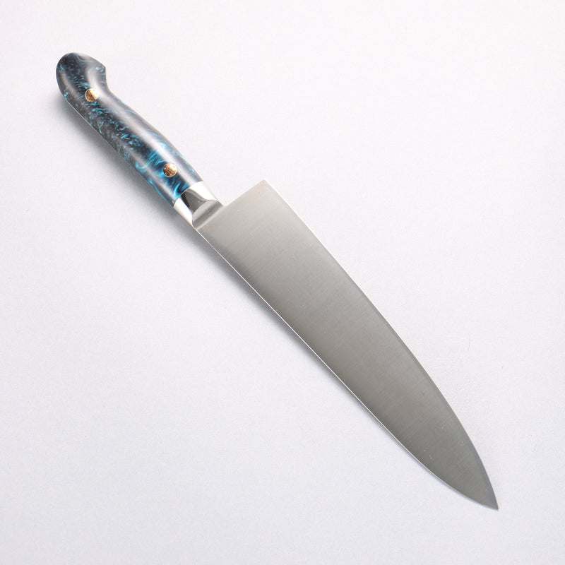 堺 孝行 大廚系列 SP 瑞典鋼 牛刀鮭魚刀型 210mm SP Type III (海洋) 握把 - 清助刃物