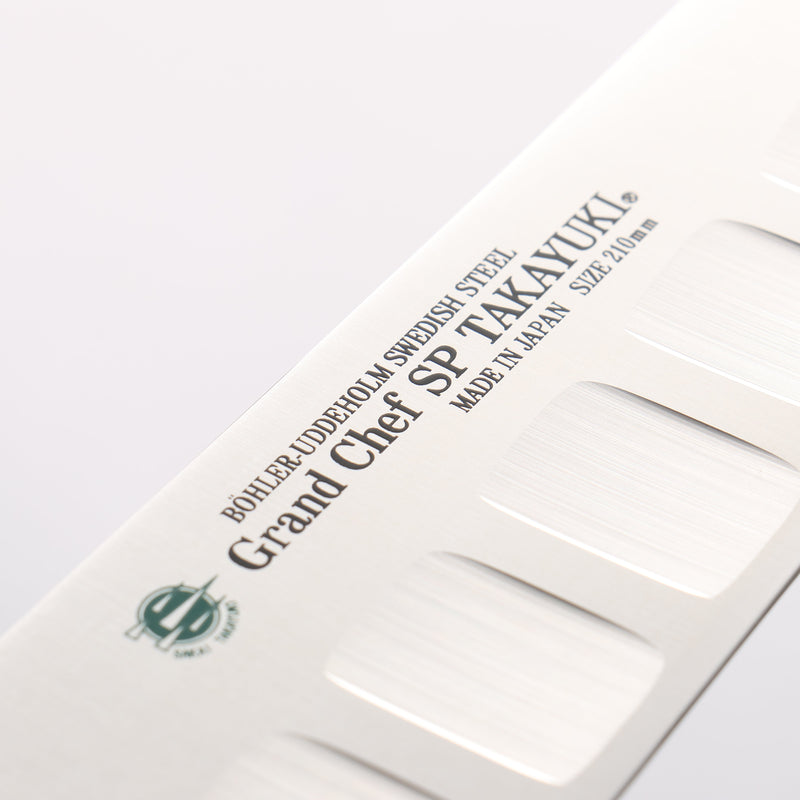 堺 孝行 大廚系列 SP 瑞典鋼 牛刀鮭魚刀型 210mm SP Type III (海洋) 握把 - 清助刃物