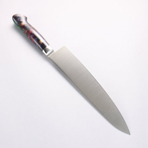 堺 孝行 大廚系列 SP 瑞典鋼 牛刀鮭魚刀型 240mm SP Type III (銀河) 握把 - 清助刃物