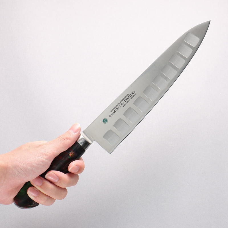 堺 孝行 大廚系列 SP 瑞典鋼 牛刀鮭魚刀型 240mm SP Type III (銀河) 握把 - 清助刃物
