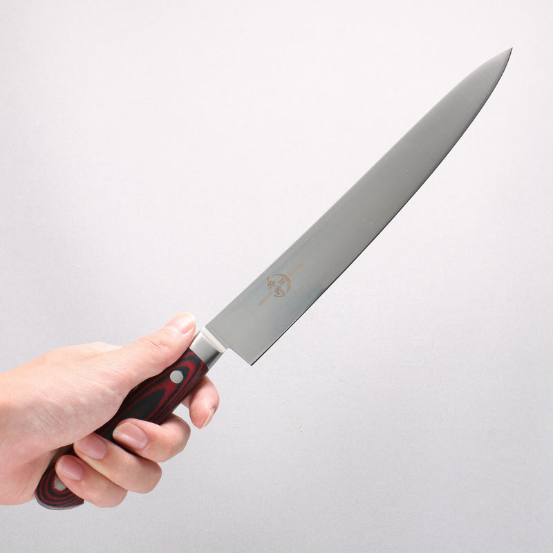 堺 孝行 大廚系列 大廚系列 瑞典鋼 筋引 240mm 茶色米卡塔（樹脂複合材料） 握把 - 清助刃物