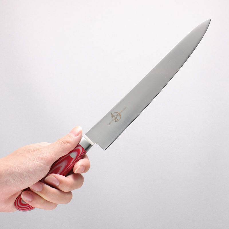 堺 孝行 大廚系列 大廚系列 瑞典鋼 筋引 240mm 紅米卡塔（樹脂複合材料） 握把 - 清助刃物