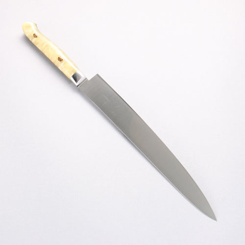 堺 孝行 大廚系列 SP 瑞典鋼 鮭魚筋引 240mm SP Type III (珍珠) 握把 - 清助刃物