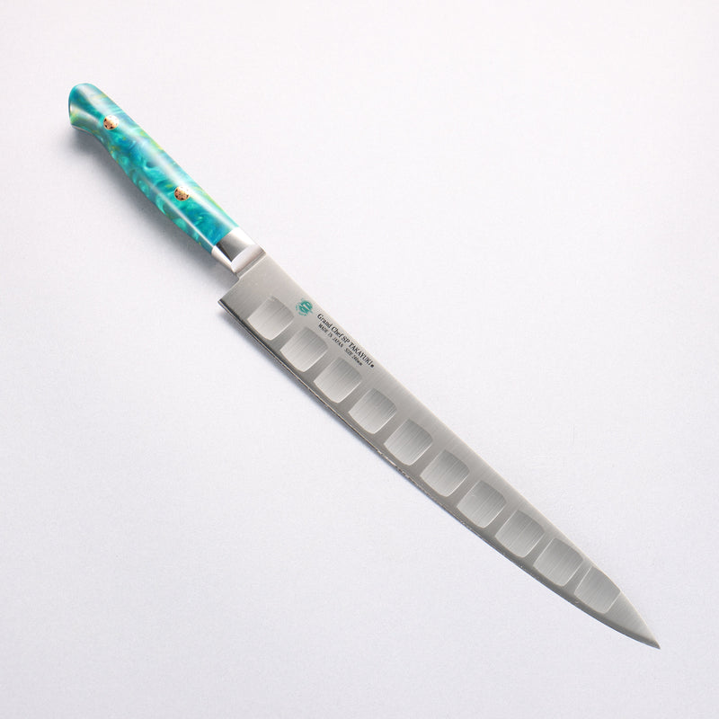 堺 孝行 大廚系列 SP 瑞典鋼 鮭魚筋引 240mm SP Type III (叢林) 握把 - 清助刃物