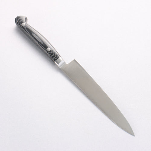 堺 孝行 大廚系列 大廚系列 瑞典鋼 多用途小刀 150mm 黑米卡塔（樹脂複合材料） 握把 - 清助刃物