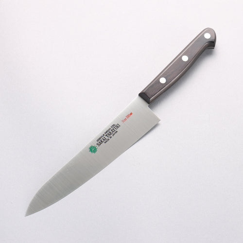 堺 孝行 大廚系列 瑞典鋼 牛刀 180mm 黑合成木 握把 - 清助刃物