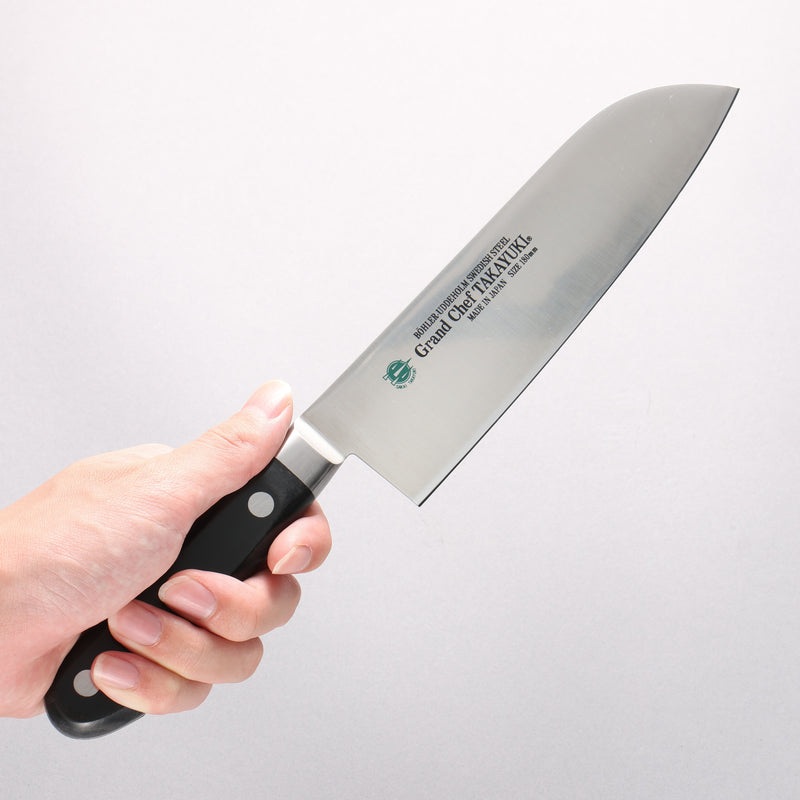 堺 孝行 大廚系列 瑞典鋼 三德刀 180mm 握把 - 清助刃物