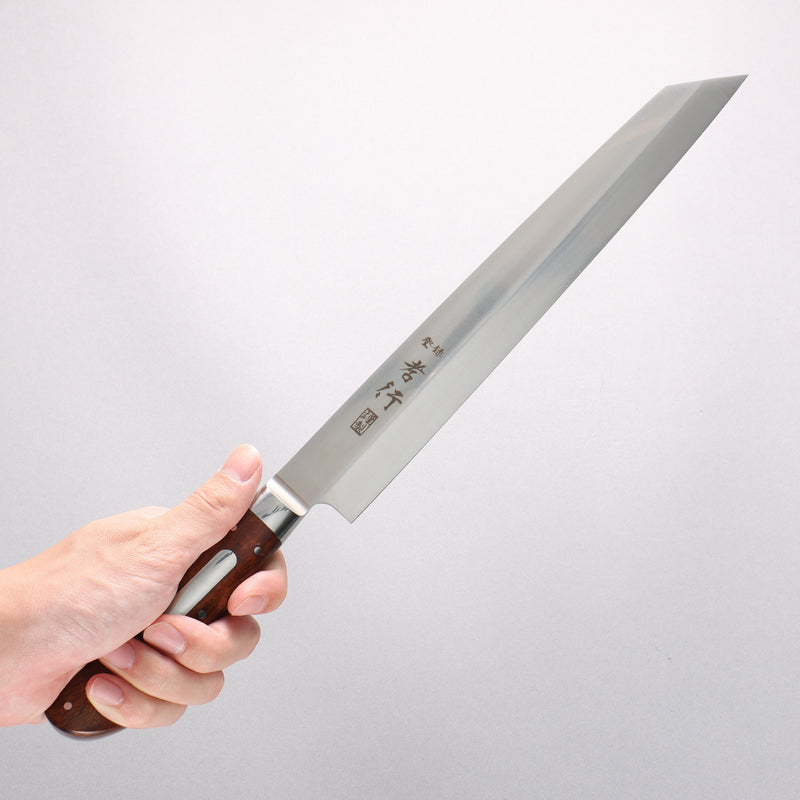 堺 孝行 大廚系列 瑞典鋼 切付柳刃 260mm 沙漠鐵木（杉原型） 握把 附刀鞘 - 清助刃物