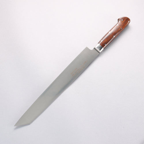 堺 孝行 大廚系列 【左撇子用】 瑞典鋼 切付柳刃 260mm 沙漠鐵木（杉原型） 握把 附刀鞘 - 清助刃物