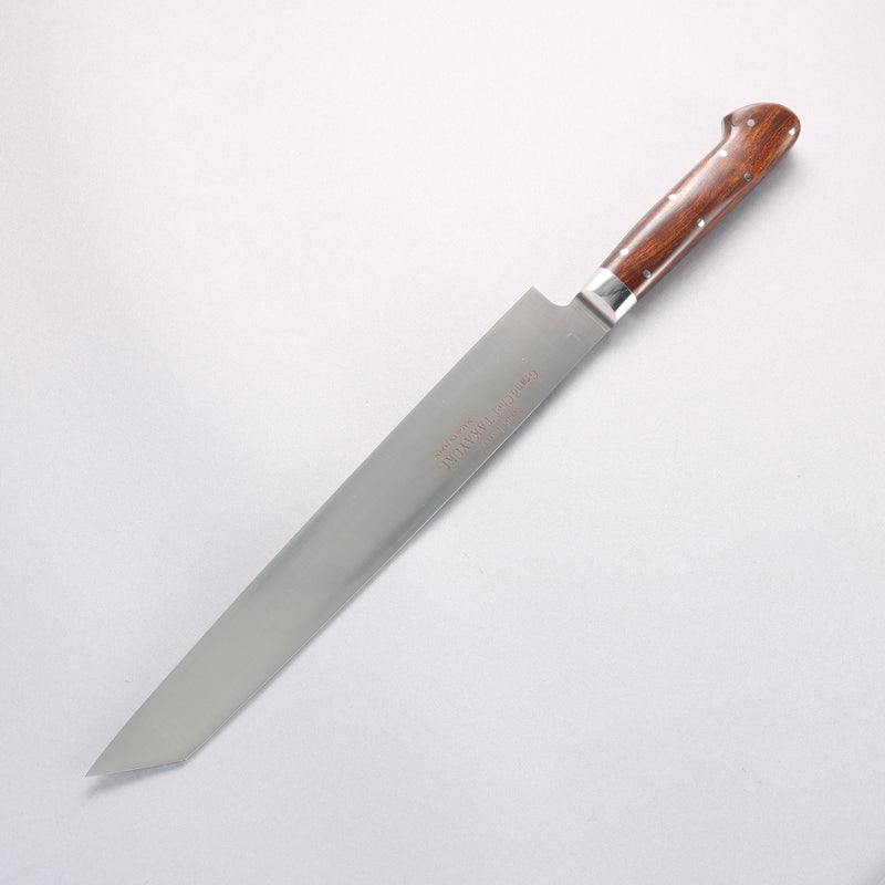 堺 孝行 大廚系列 【左撇子用】 瑞典鋼 切付柳刃 260mm 沙漠鐵木（杉原型） 握把 附刀鞘 - 清助刃物