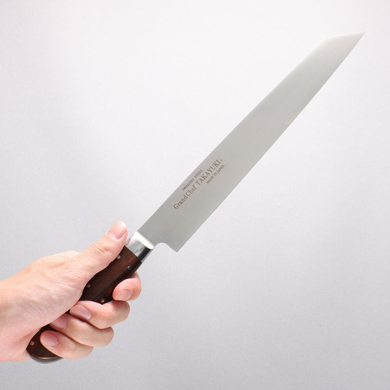 堺 孝行 大廚系列 【左撇子用】 瑞典鋼 切付柳刃 260mm 沙漠鐵木（杉原型） 握把 附刀鞘 - 清助刃物