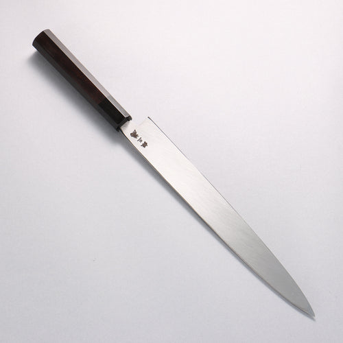 堺 孝行 銀三鋼 柳刃 270mm 黑檀 (口輪：黒水牛角) 握把 - 清助刃物