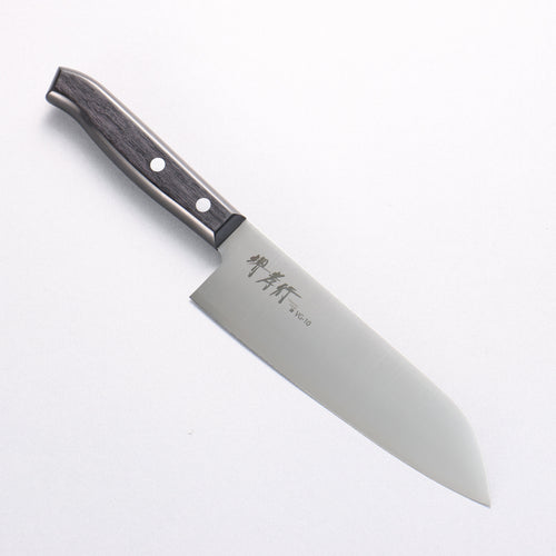 堺 孝行 Sumire VG10 三德刀 165mm 黑合成木 握把 - 清助刃物