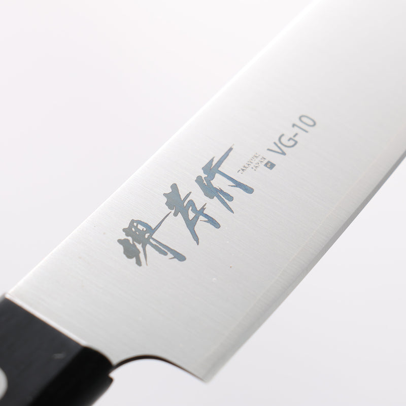 堺 孝行 Sumire VG10 多用途小刀 130mm 黑合成木 握把 - 清助刃物