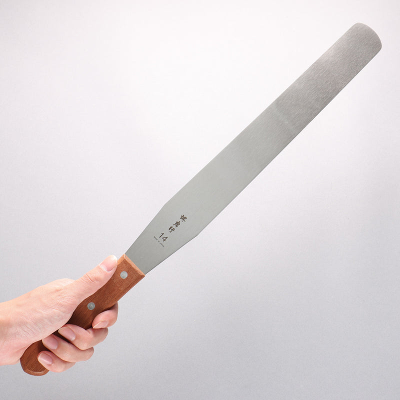 堺 孝行 不鏽鋼 蛋糕抹刀 350mm - 清助刃物