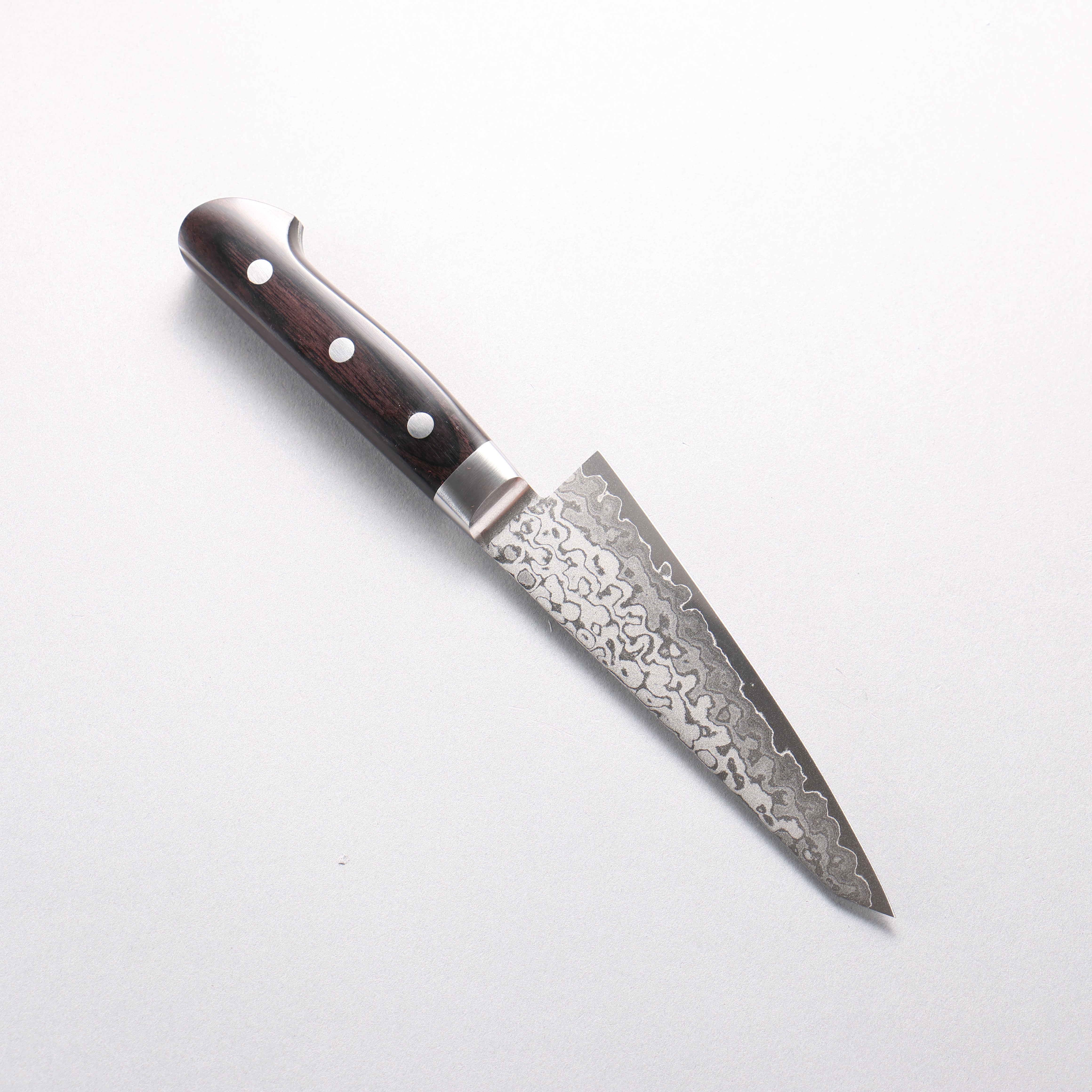 清助 VG10 8層大馬士革紋 打磨處理 去骨刀 150mm 黑合成木 握把 - 清助刃物