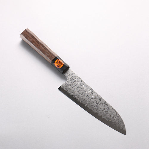 田中 誠貴 VG10 17層 大馬士革紋 三德刀 165mm 核桃木 握把 - 清助刃物