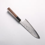 田中 誠貴 VG10 17層 大馬士革紋 三德刀 165mm 核桃木 握把 - 清助刃物