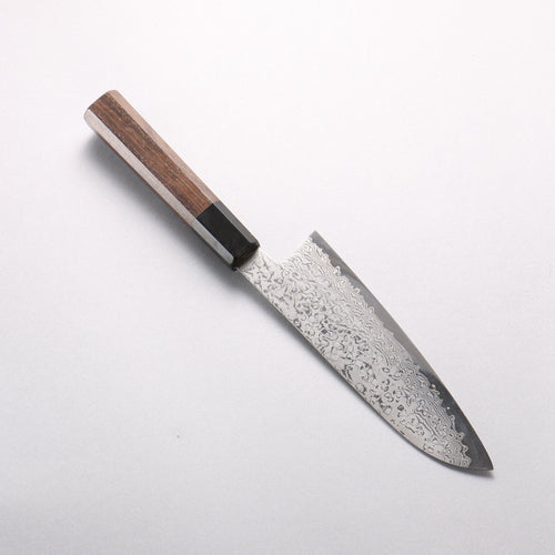 田中 誠貴 VG10 17層 大馬士革紋 三德刀 165mm 核桃木 握把 - 清助刃物