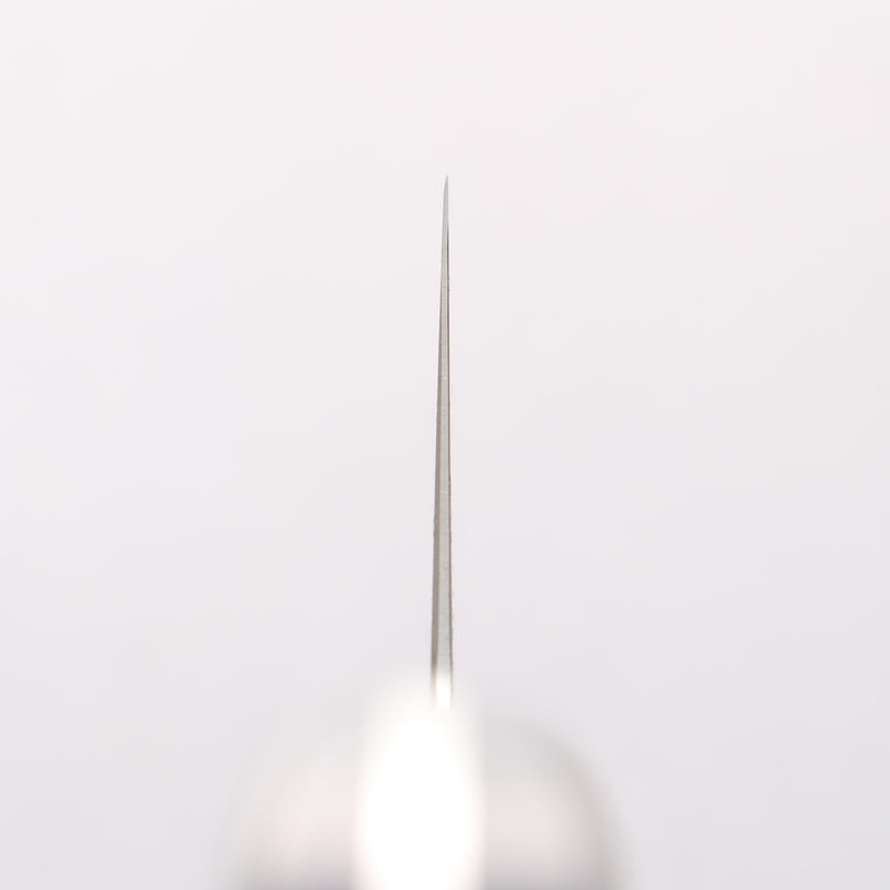堺 孝行 無芯 大馬士革紋 劍型牛刀 190mm 黑米卡塔（樹脂複合材料）握把 - 清助刃物