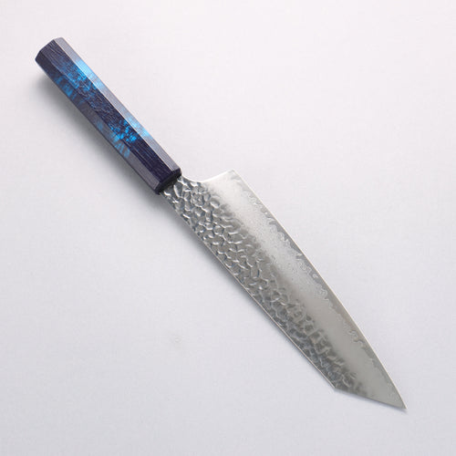 堺 孝行 七色 VG10 33層 劍型牛刀 190mm ABS 樹脂（群青玳瑁） 握把 - 清助刃物