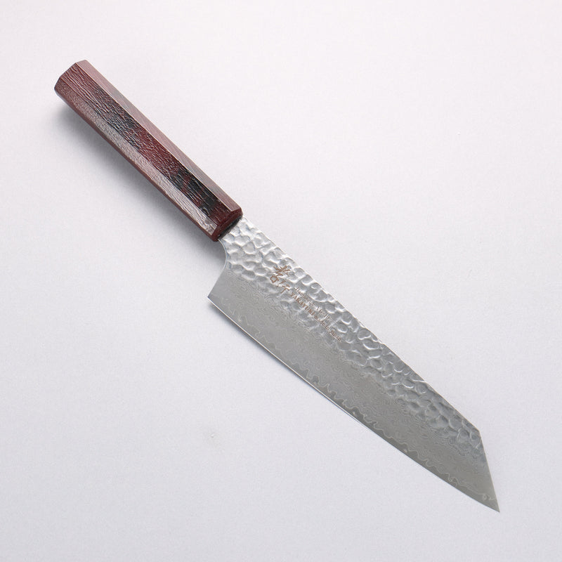 堺 孝行 七色 VG10 33層 劍型牛刀 190mm ABS 樹脂（黃褐玳瑁） 握把 - 清助刃物