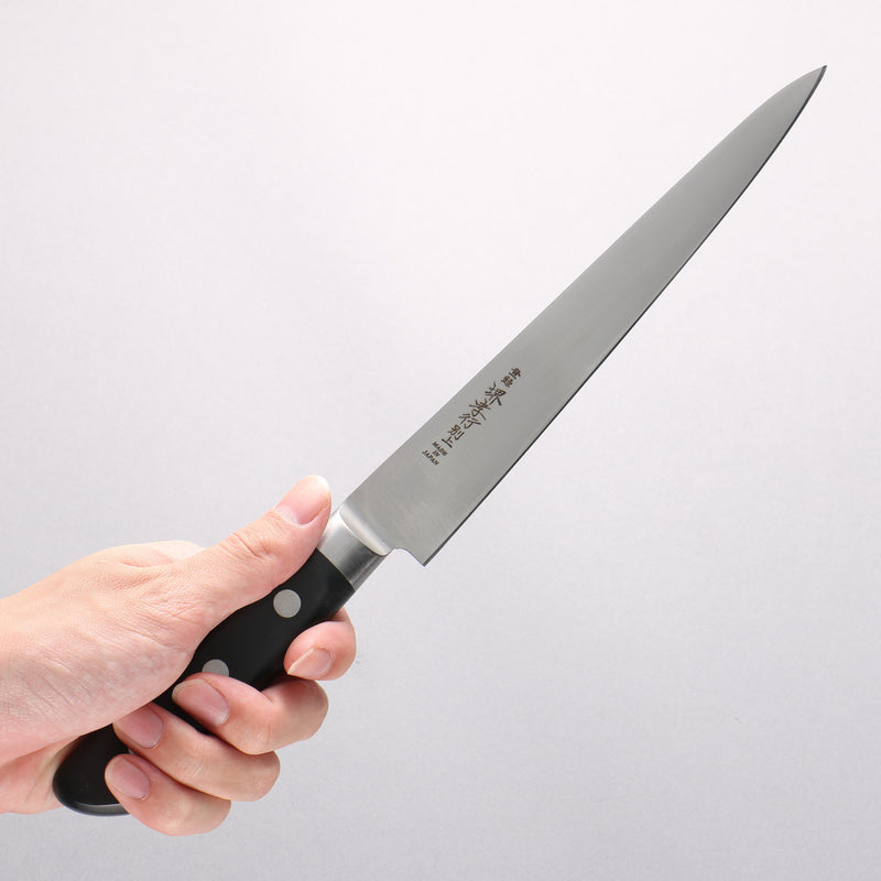 堺 孝行 【左撇子用】 日本鋼 筋引 210mm 黑合成木 握把 - 清助刃物