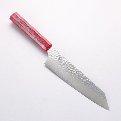 堺 孝行 七色 VG10 33層 劍型牛刀 190mm ABS 樹脂（紅玳瑁） 握把 - 清助刃物