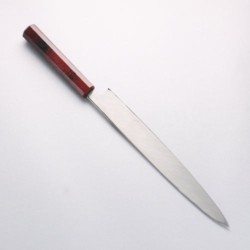 堺 孝行 七色 INOX 鉬鋼 柳刃 270mm ABS 樹脂（黃褐玳瑁）握把 - 清助刃物