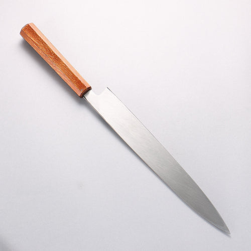 堺 孝行 七色 INOX 鉬鋼 柳刃 270mm ABS 樹脂（復古金）握把 - 清助刃物