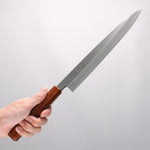 堺 孝行 七色 INOX 鉬鋼 柳刃 270mm ABS 樹脂（復古金）握把 - 清助刃物