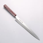 堺 孝行 七色 INOX 鉬鋼 柳刃 270mm ABS 樹脂（漆塗銀石目）握把 - 清助刃物