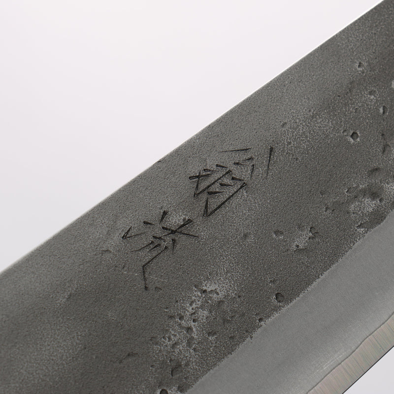 翁流 SLD 鋼 梨地 切付牛刀 200mm 木蘭 握把 - 清助刃物